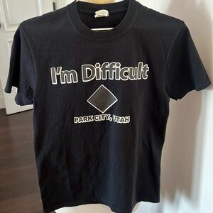 PARK CITY, UTAH T-shirt short sleeves - “I’m Difficult”
Black diamond .